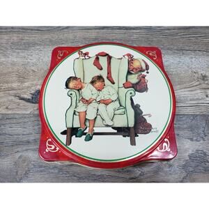 Norman Rockwell Snickers 1995 Limited Edition Holiday Collector's Tin Empty